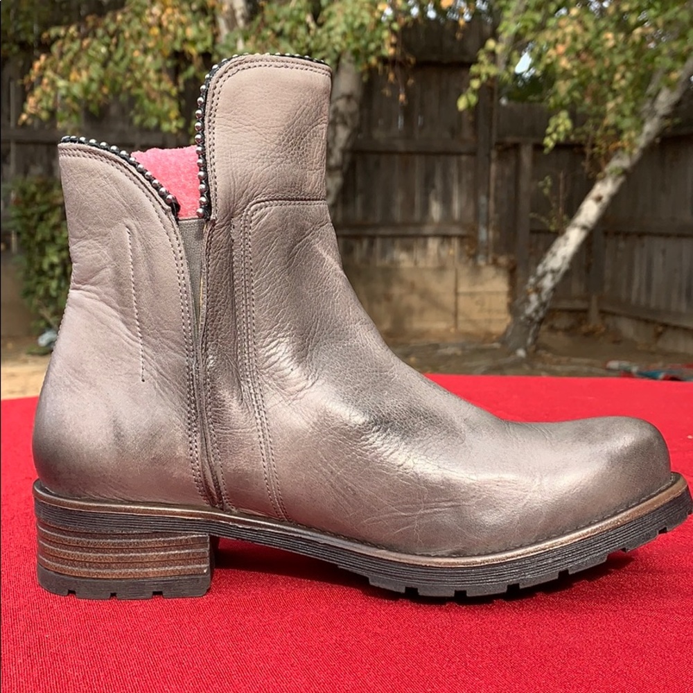 Jafa 497 Burlap Slip On Ankle Boots Size 38 - Picture 4 of 10